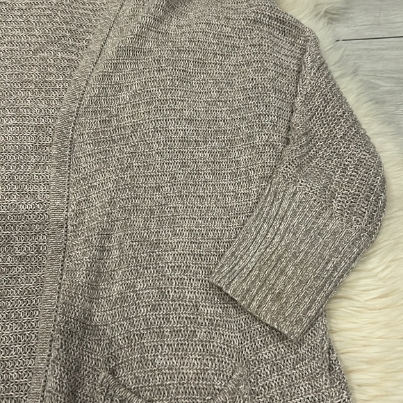 American Eagle Outfitters Beige Light Brown 3/4 Sleeve Long Cardigan Size XS/S - Picture 4 of 7